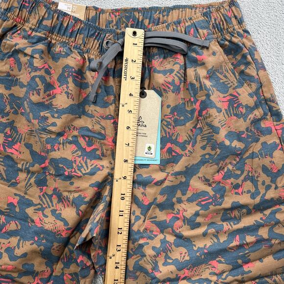 PrAna M Metric E-Waist Zip Swim Trunks Fresca Camo 8” inseam 30” Waist - Picture 6 of 12